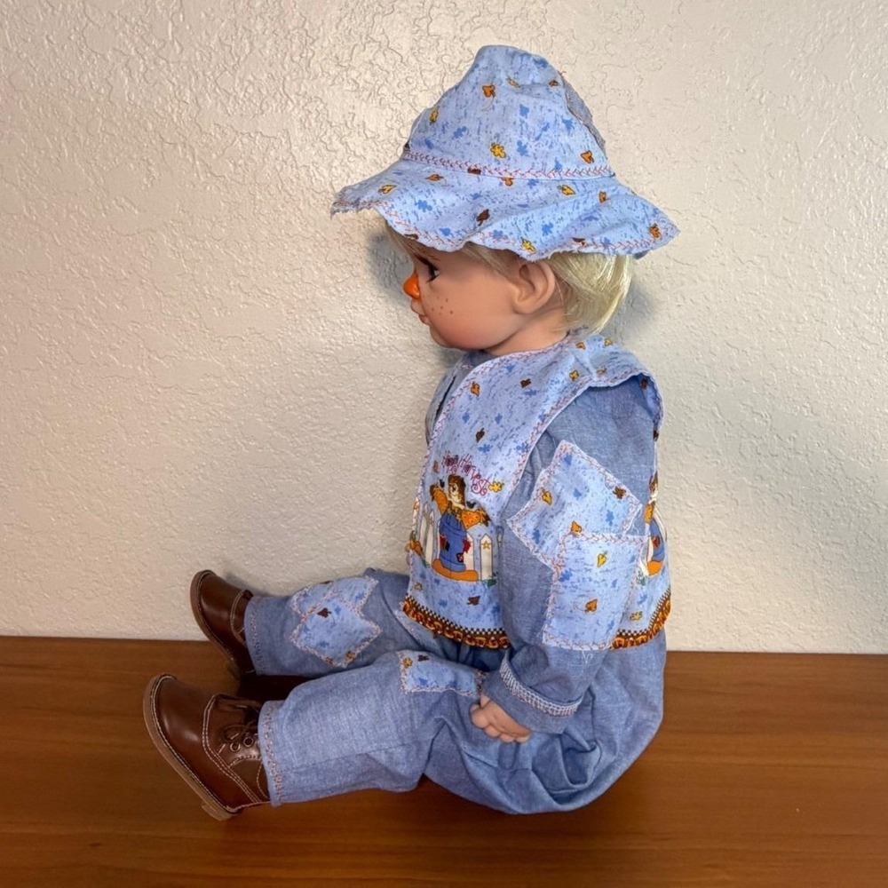 Cheri McAfoose Royal Vienna Doll 1998 Special Edition 84/200 Scarecrow Boy 24" - Picture 11 of 15